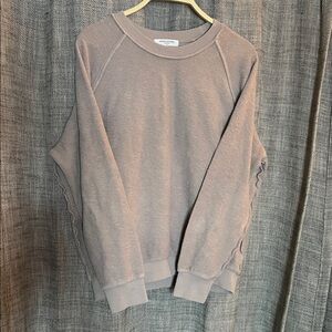 Perfect White Tee Ziggy reverse fleece sweatshirt pullover